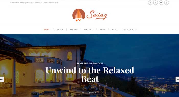 Swing WordPress Theme Customization