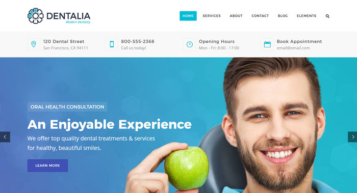 Dentalia WordPress Theme Customization