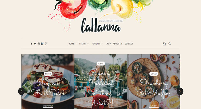 Lahanna WordPress Theme Customization