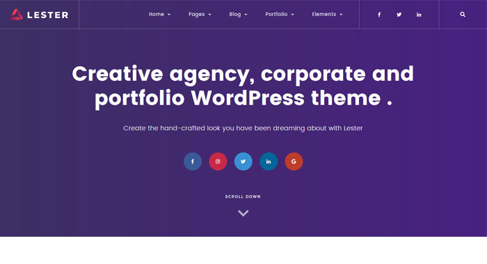 Lester WordPress Theme Customization